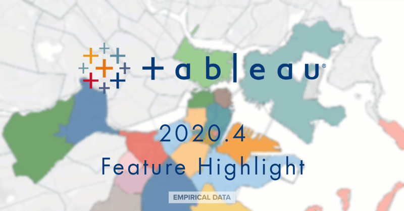 Tableau 2020.4 - Feature Highlight